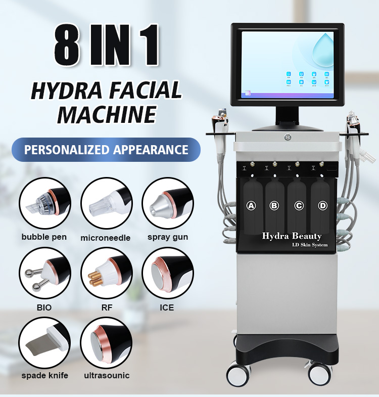 VIYA 8in1 VY-8056 Transform Your Skin’s Beauty Hydrogen Oxygen Facial Machine Elevate Your Skincare Routine with Bubble Jet Hydrafacial Sprayer, Vacuum Suction for Blackhead and Acne Removal,...